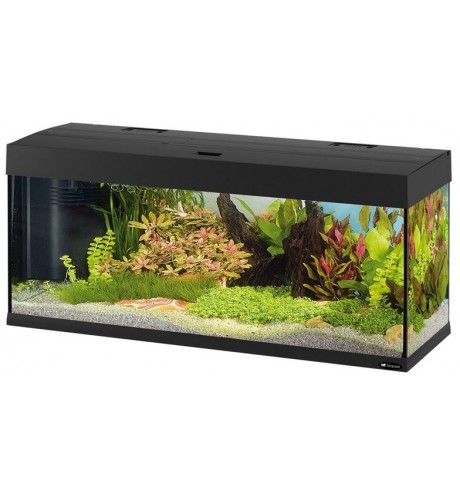 Ferplast Dubai 120 LED juodas akvariumas 240 l su LED apšvietimu, vidiniu filtru ir šildytuvu
